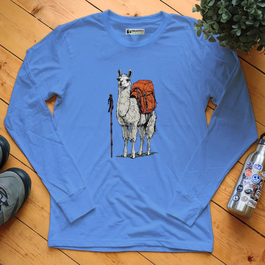 Llama Backpacker Long Sleeve T-Shirt