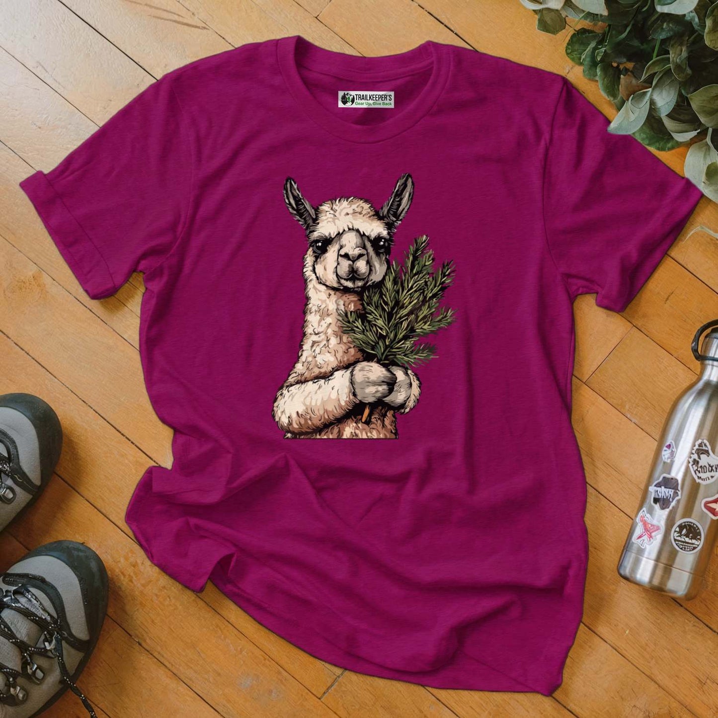 Llama Tree Hugger T-Shirt
