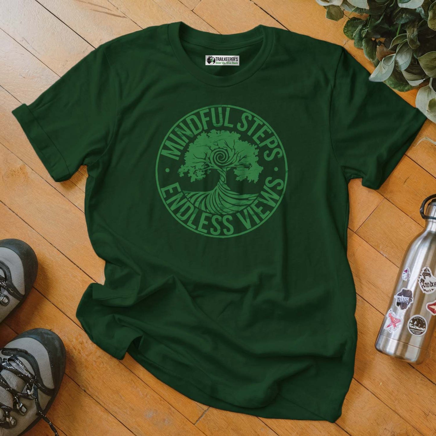 Mindful Steps, Endless Views T-Shirt