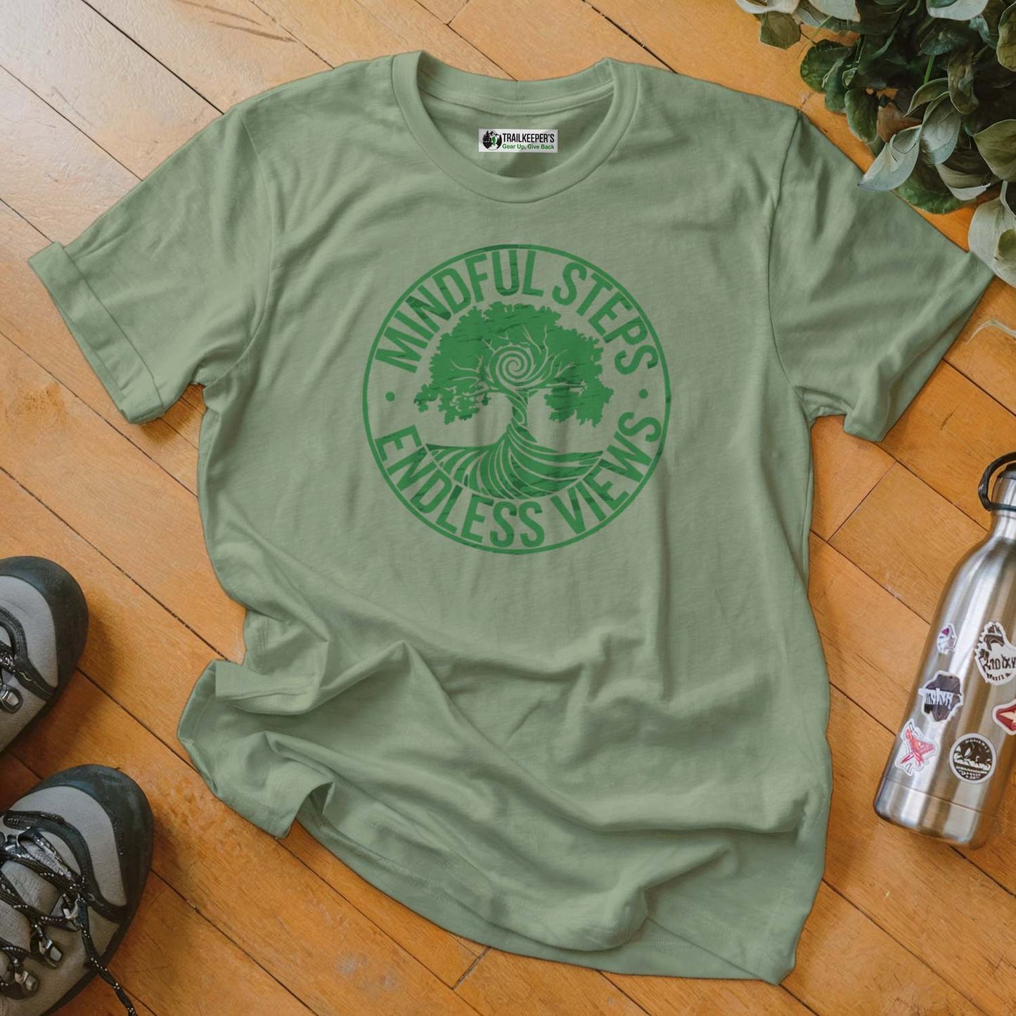 Mindful Steps, Endless Views T-Shirt