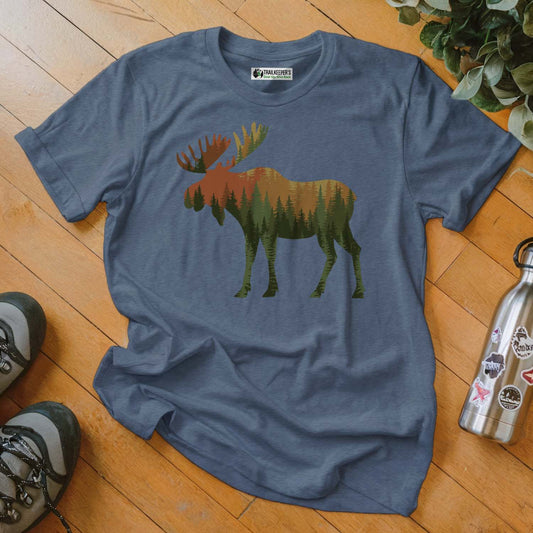Moose Forest Scene T-Shirt