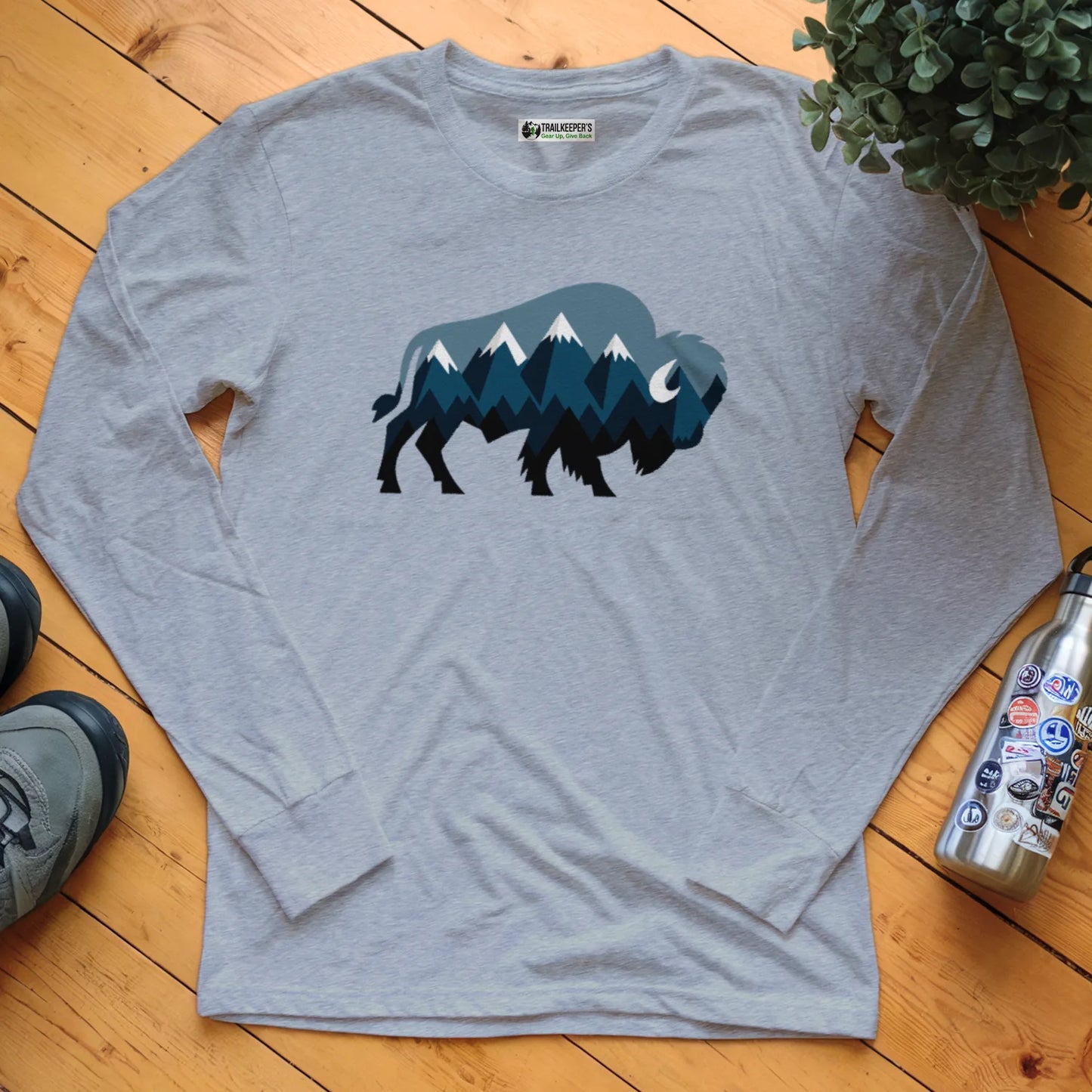 Mountain Buffalo Long Sleeve T-Shirt