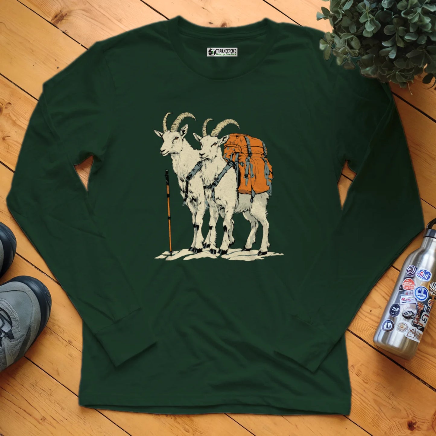 Mountain Goat Backpacker Buddies Long Sleeve T-Shirt