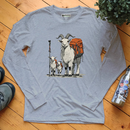 Mountain Goat Backpacker Family Long Sleeve T-Shirt