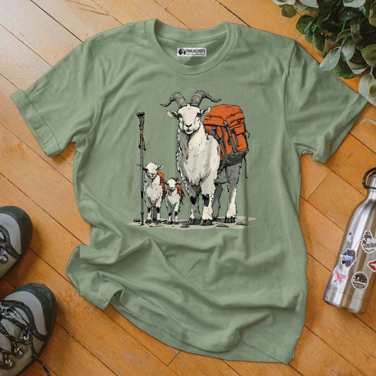 Mountain Goat Backpacker Family T-Shirt