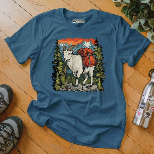 Mountain Goat Backpacker In The Mountains T-Shirt