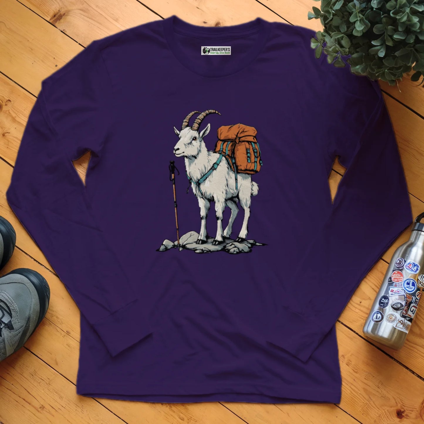 Mountain Goat Backpacker Long Sleeve T-Shirt