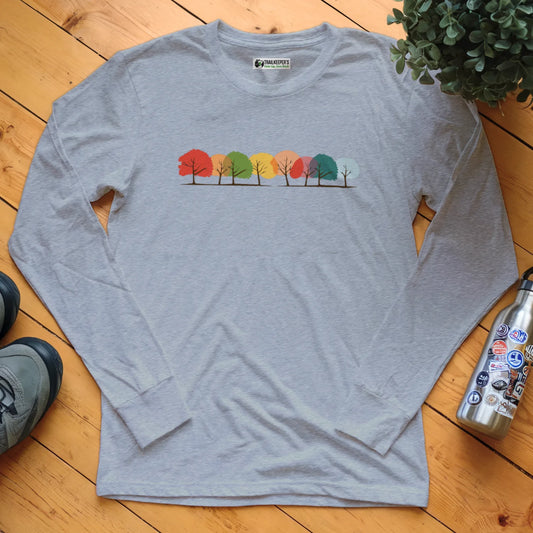 Multicolor Trees Long Sleeve T-Shirt