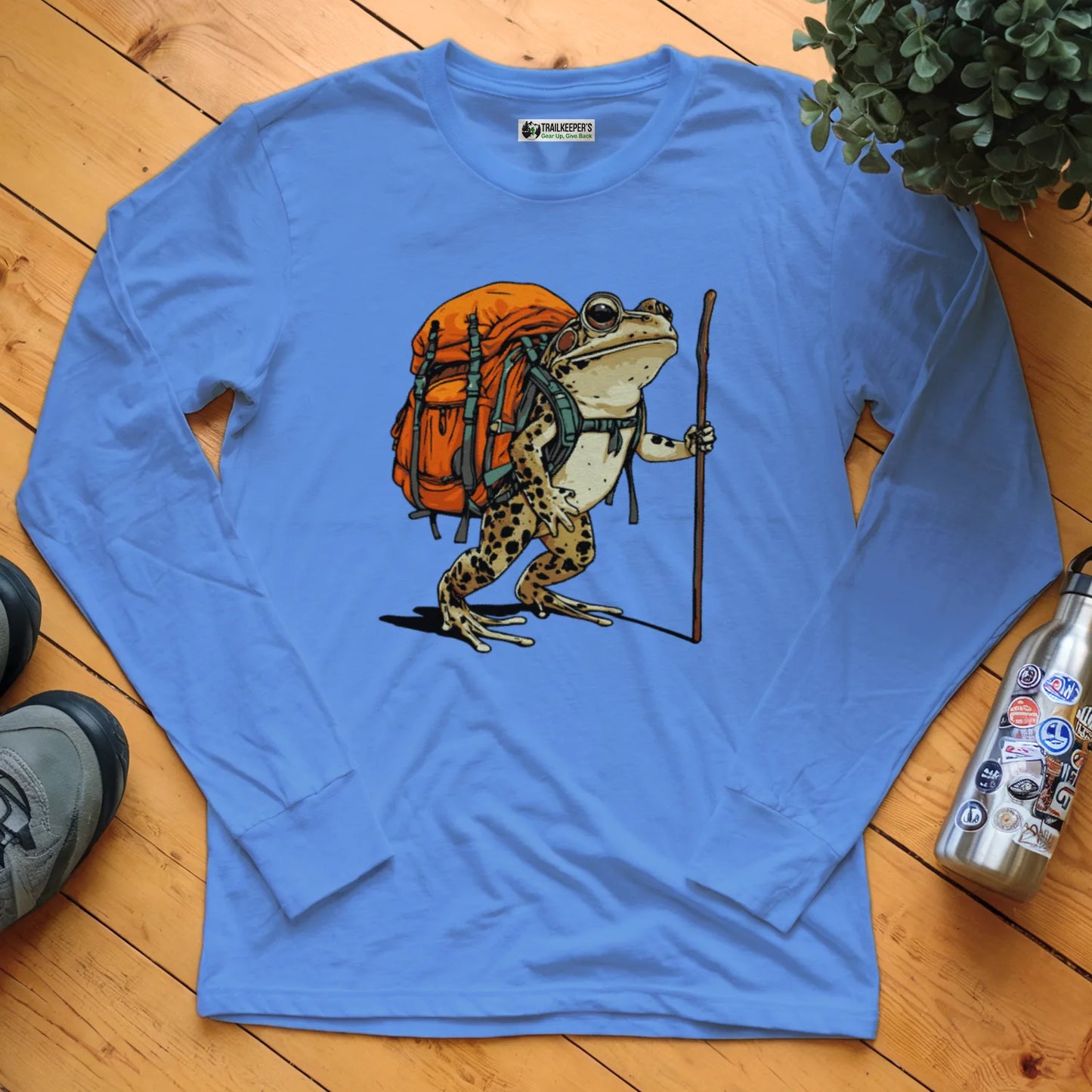 Northern Leopard Frog Backpacker Long Sleeve T-Shirt