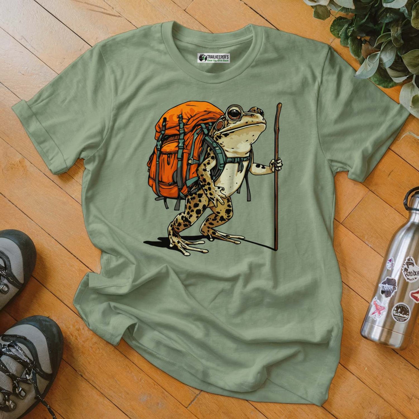 Northern Leopard Frog Backpacker T-Shirt
