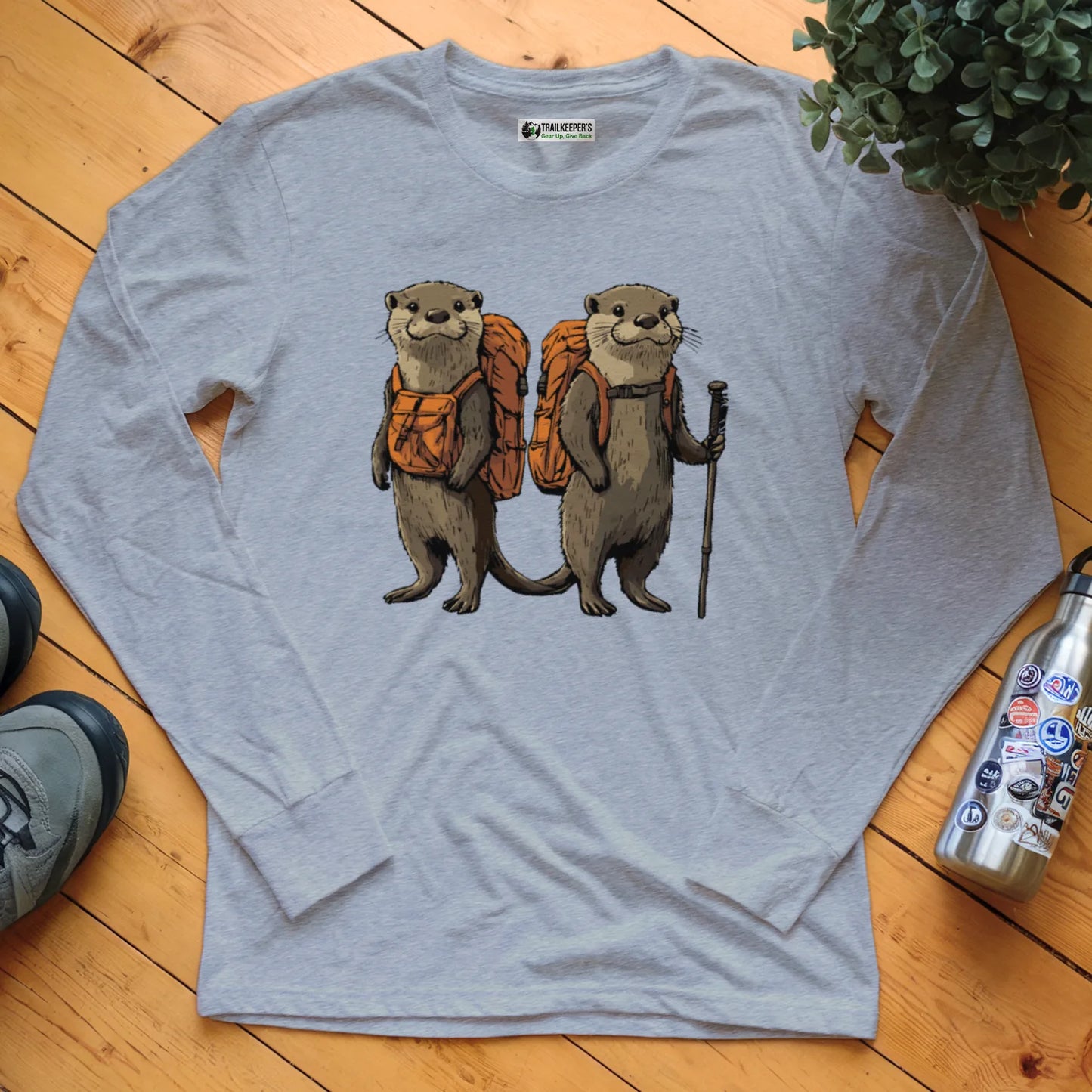 Otter Backpacker Buddies Long Sleeve T-Shirt