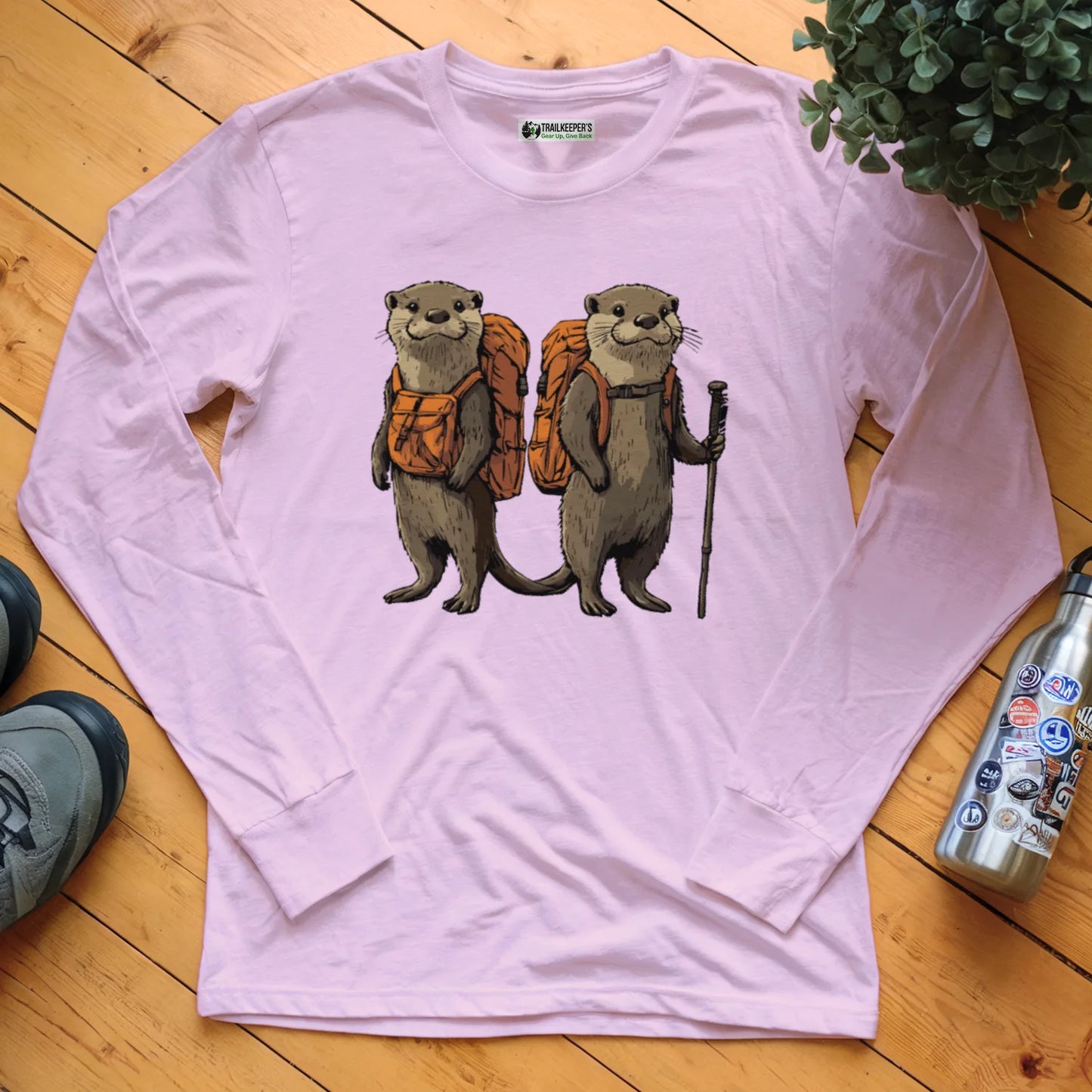 Otter Backpacker Buddies Long Sleeve T-Shirt
