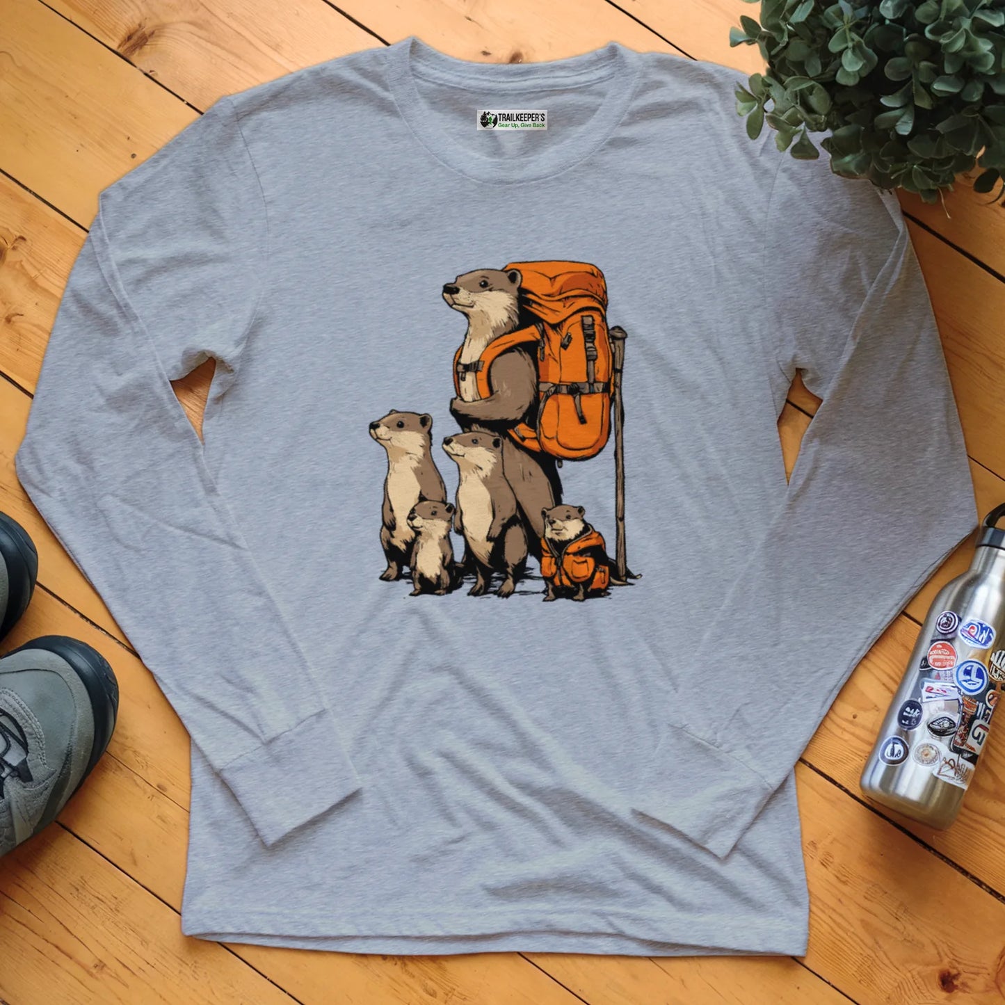 Otter Backpacker Long Sleeve T-Shirt