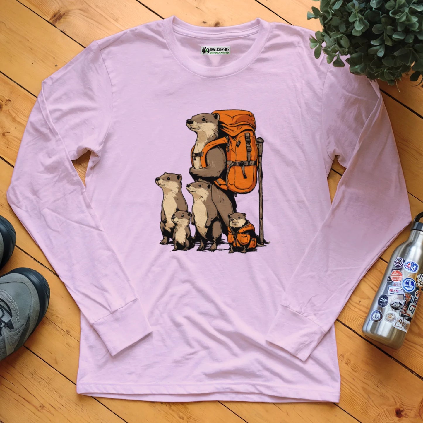 Otter Backpacker Long Sleeve T-Shirt