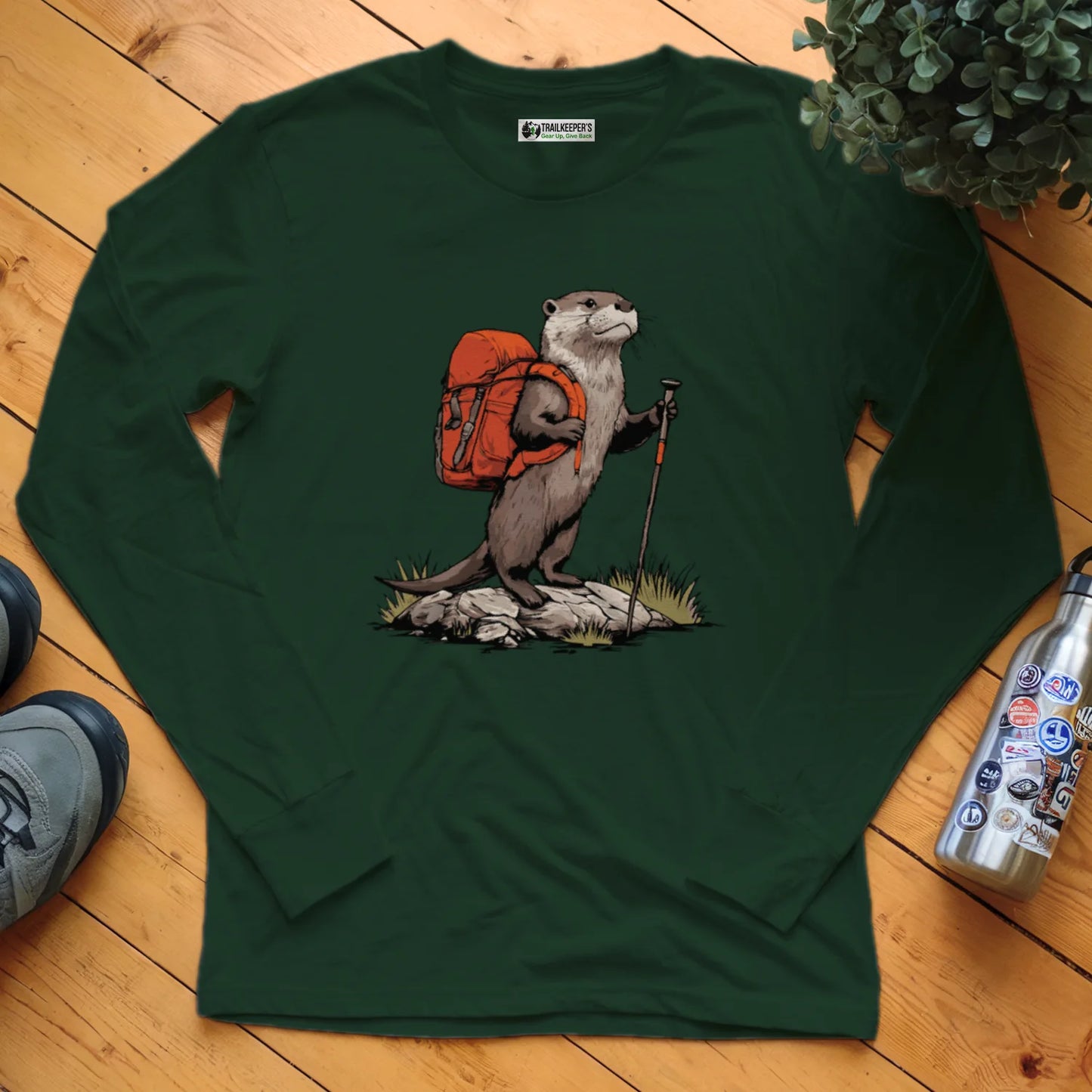 Otter Backpacker Long Sleeve T-Shirt