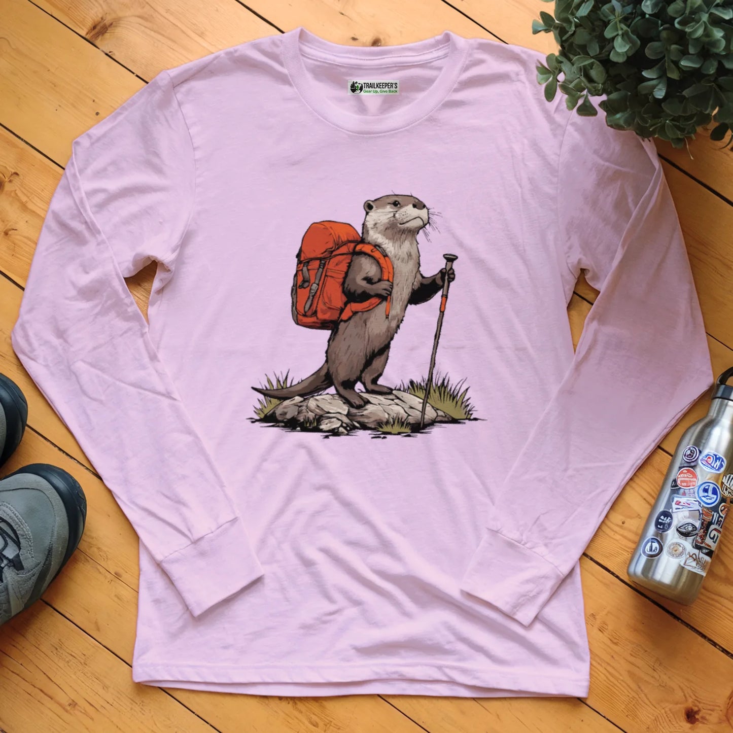 Otter Backpacker Long Sleeve T-Shirt