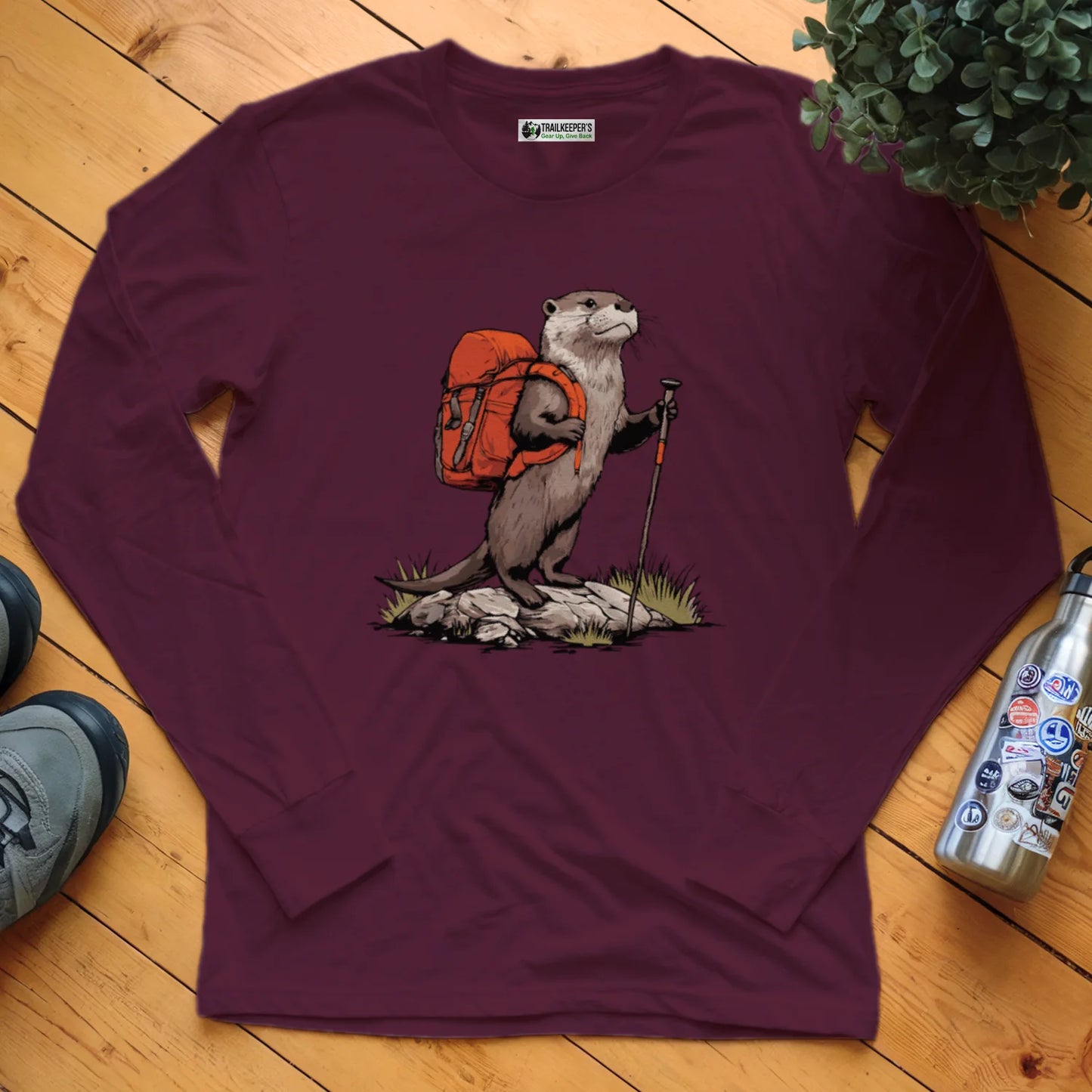 Otter Backpacker Long Sleeve T-Shirt