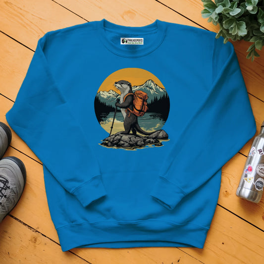Otter Backpacker On The River Sweatshirt