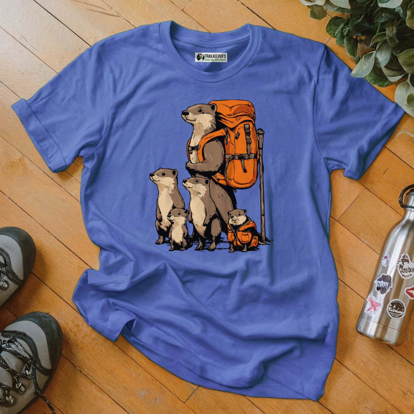 Otter Backpacker Family T-Shirt