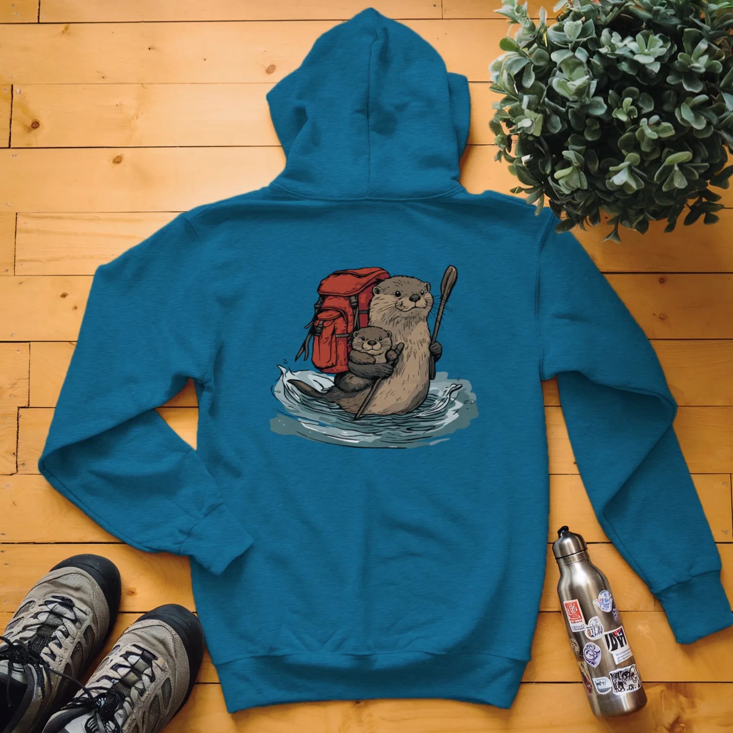 Otter Backpacker Family Fording River Hoodie