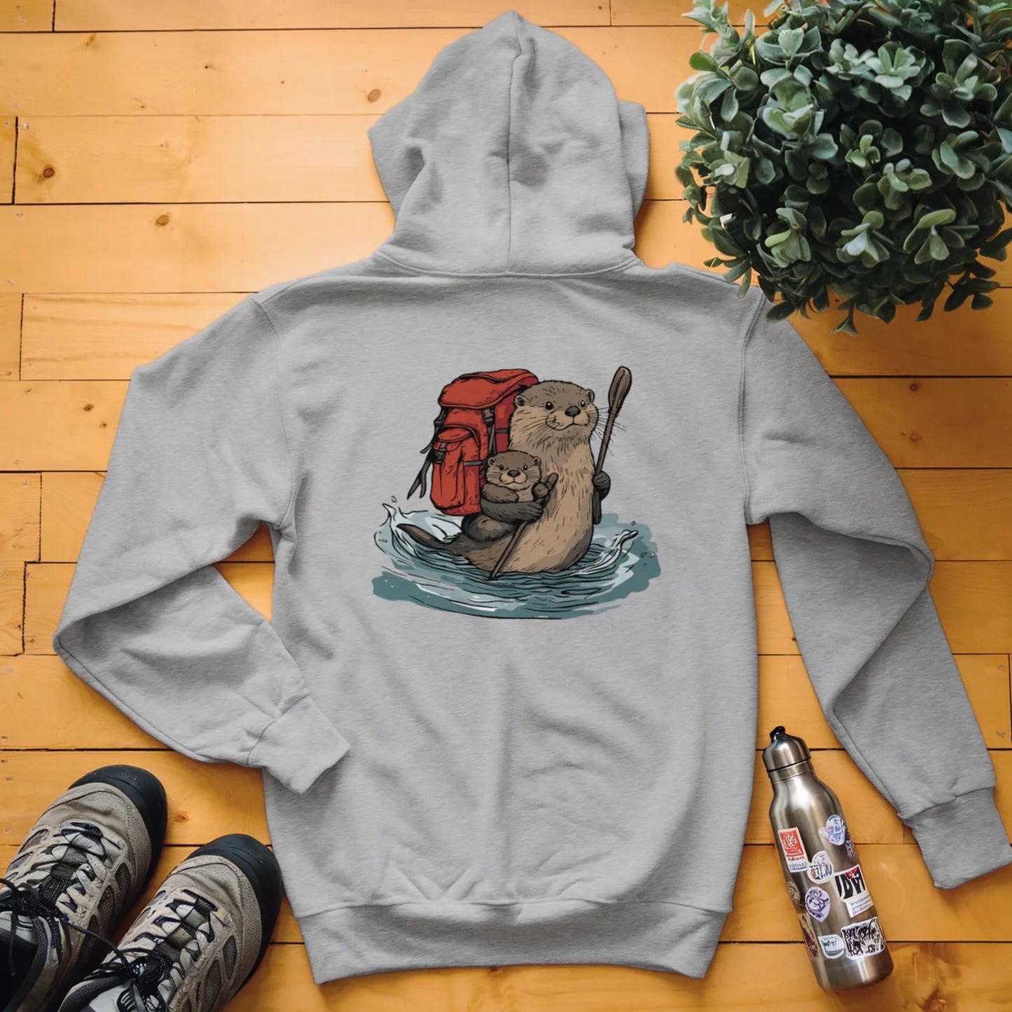 Otter Backpacker Family Fording River Hoodie