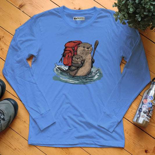 Otter Backpacker Family Fording River Long Sleeve T-Shirt