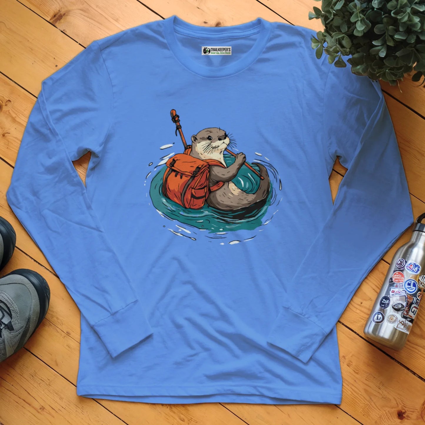Otter Backpacker Fording River Long Sleeve T-Shirt