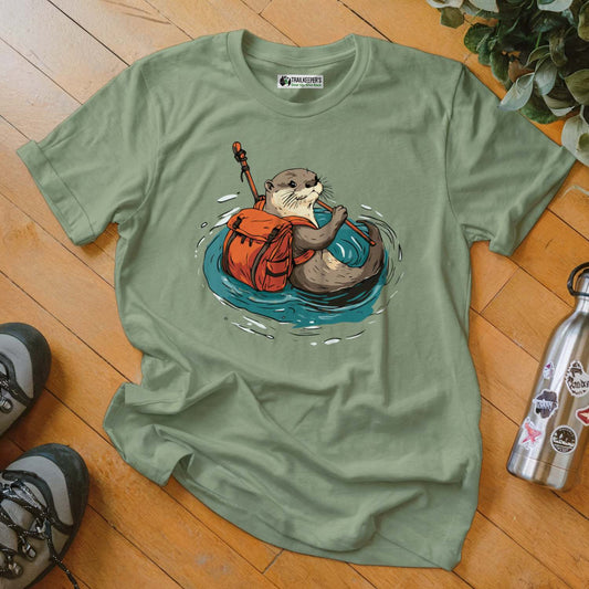 Otter Backpacker Fording River T-Shirt