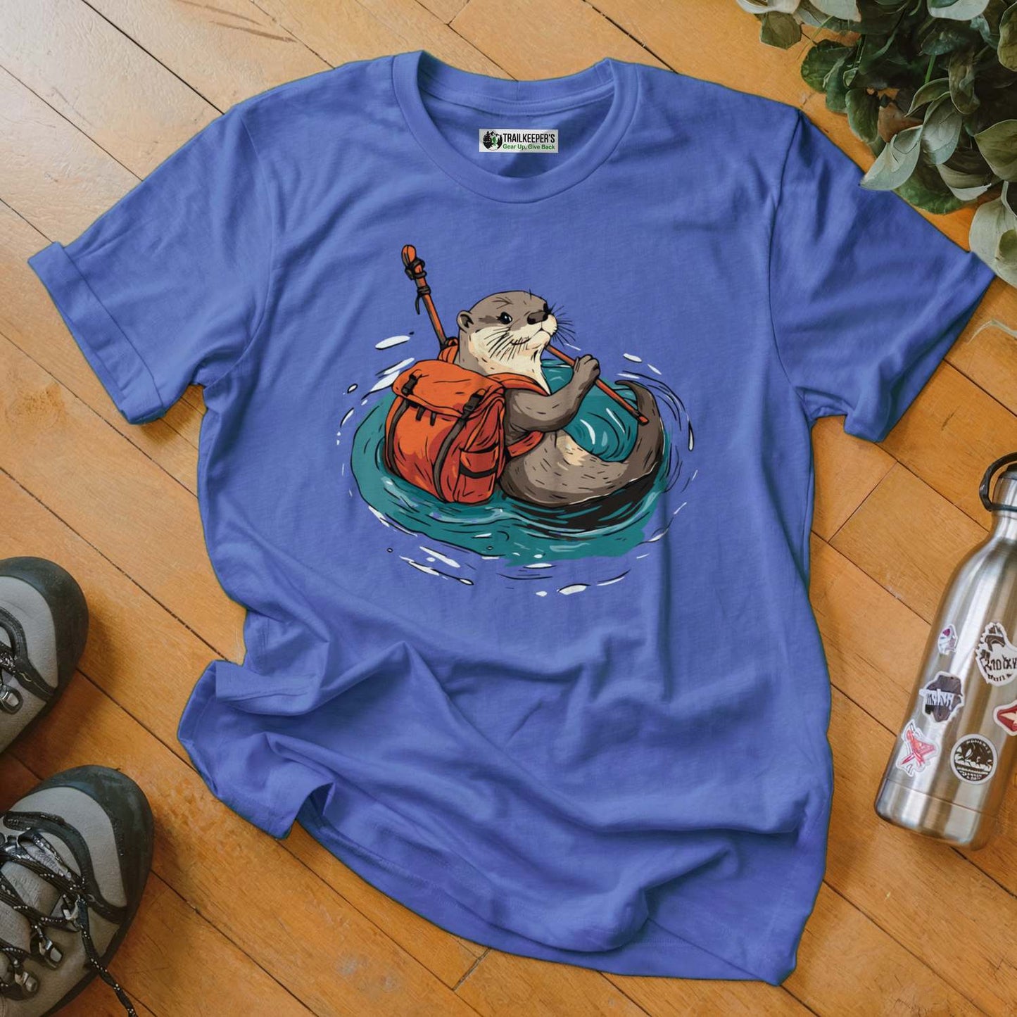 Otter Backpacker Fording River T-Shirt