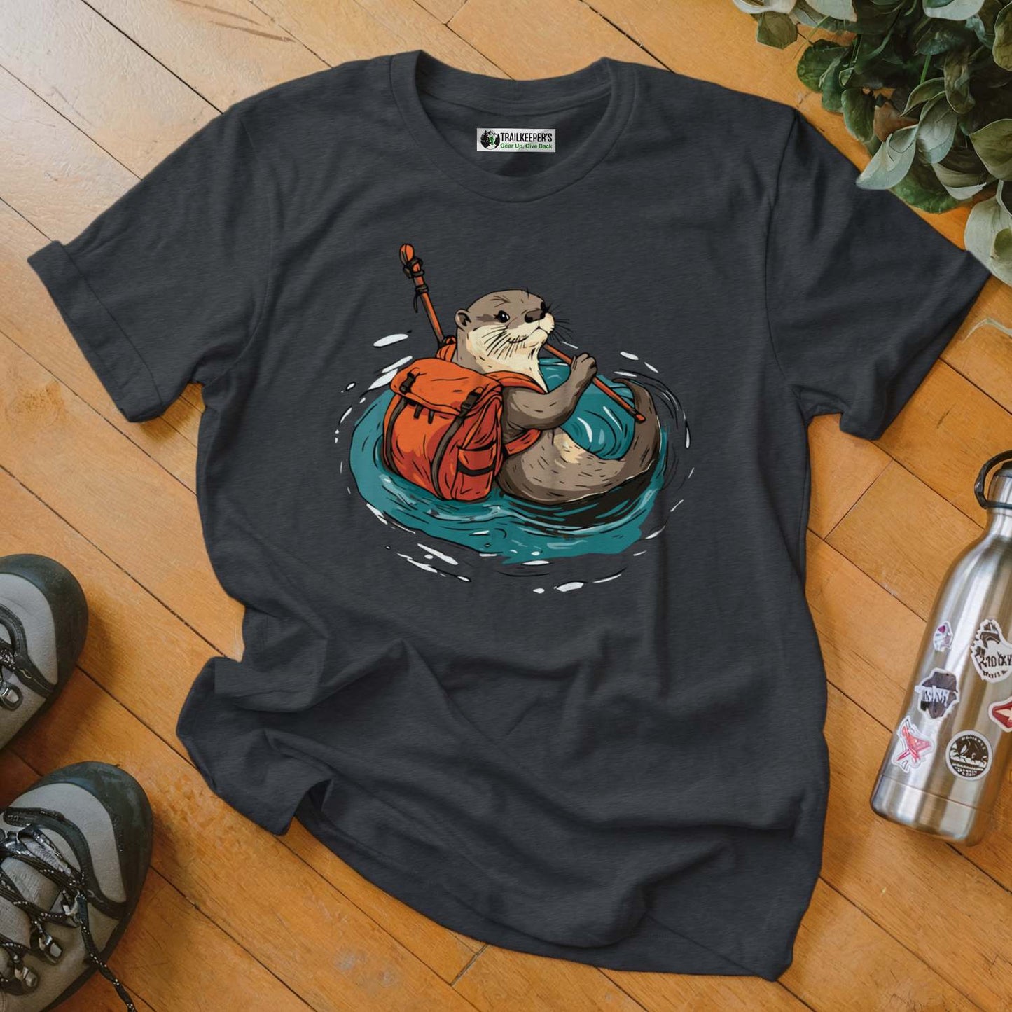 Otter Backpacker Fording River T-Shirt