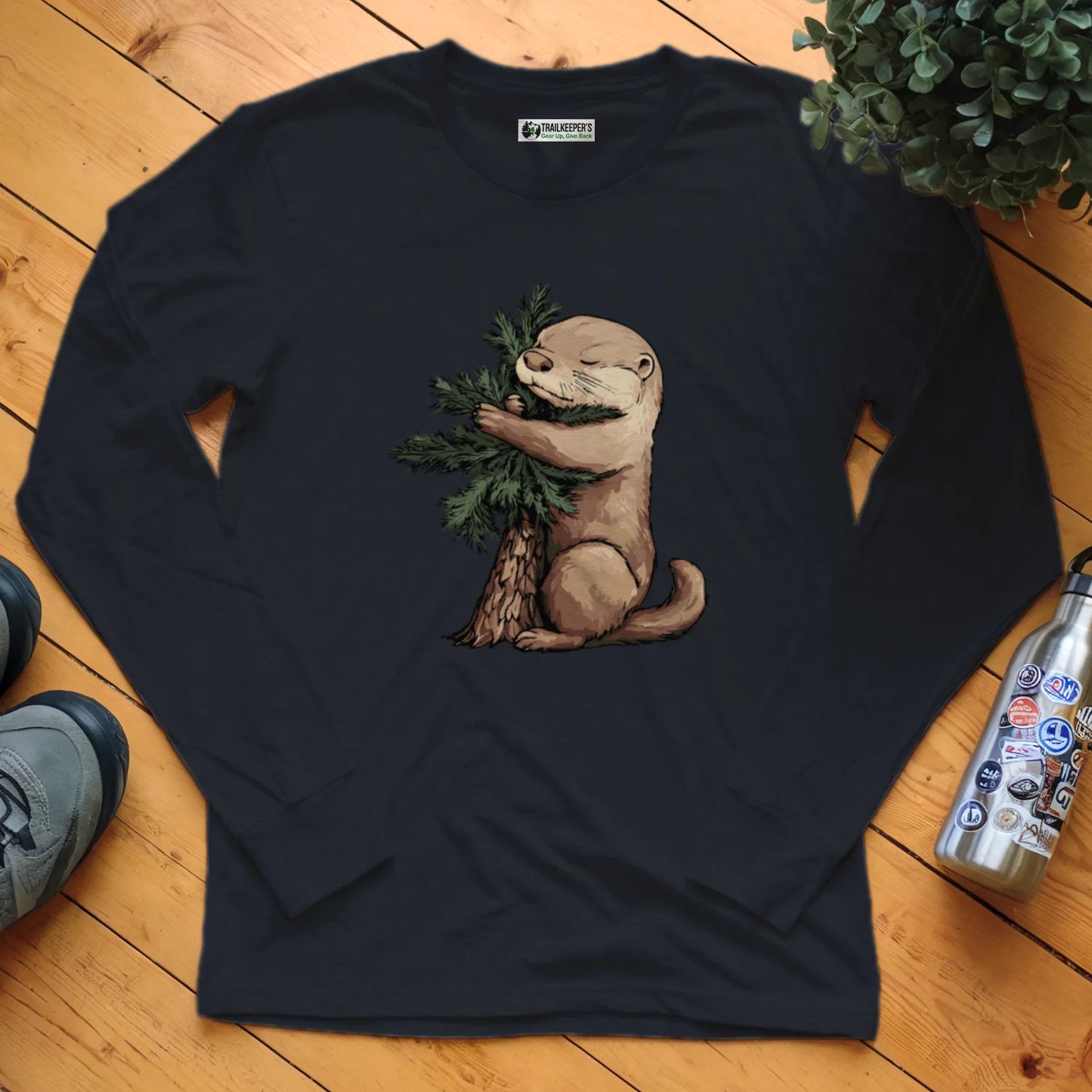 Otter Tree Hugger Long Sleeve T-Shirt