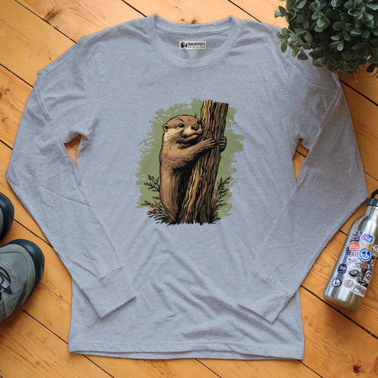 Otter Tree Hugger Long Sleeve T-Shirt