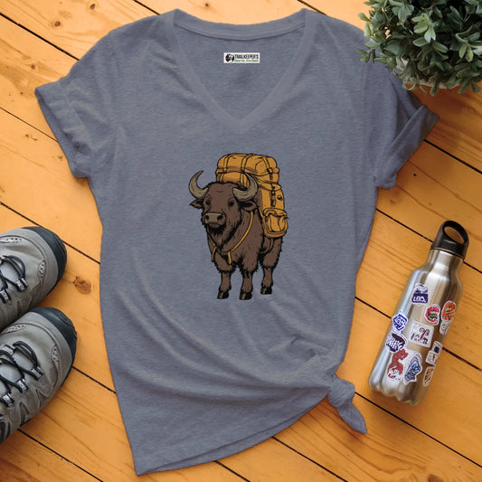 Ox Backpacker V-Neck T-Shirt