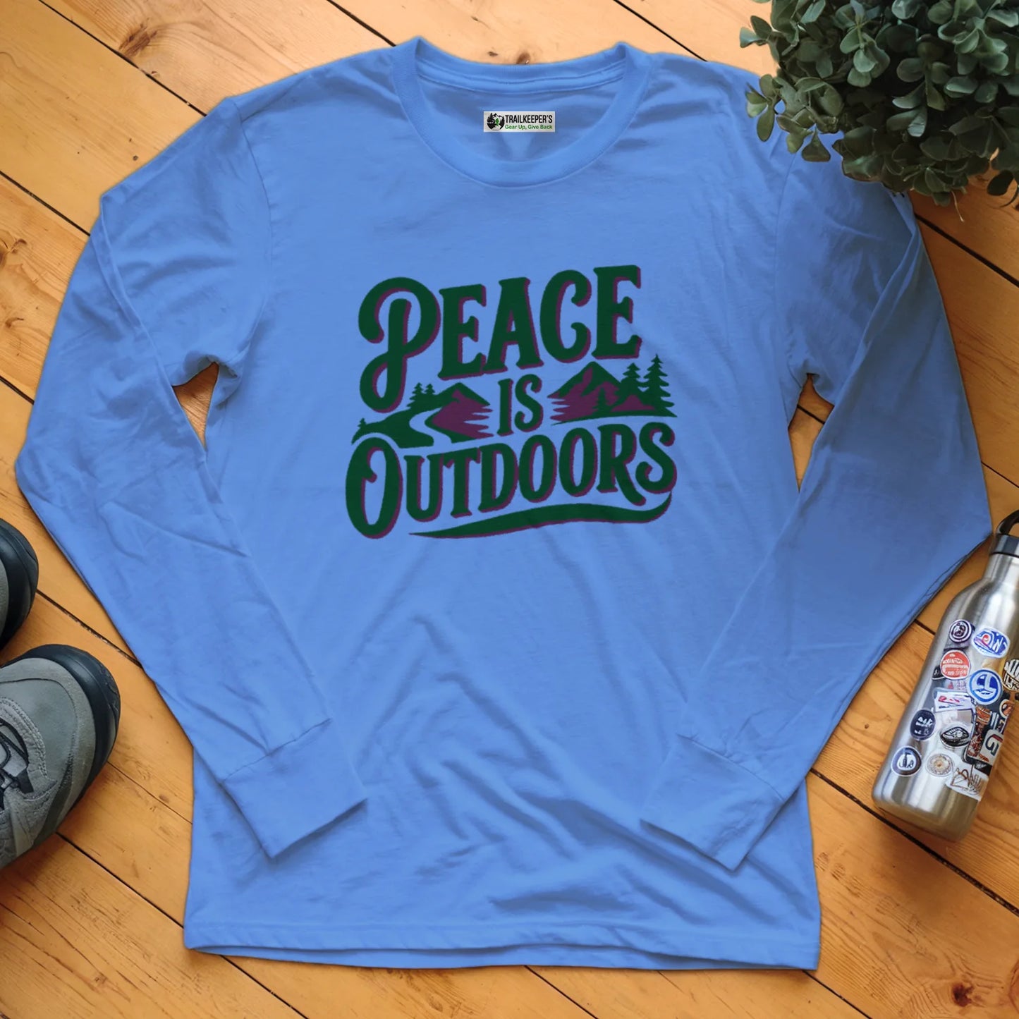 Peace Is Outdoors Long Sleeve T-Shirt