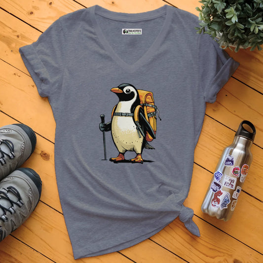 Penguin Backpacker V-Neck T-Shirt