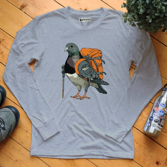 Pigeon Backpacker Long Sleeve T-Shirt