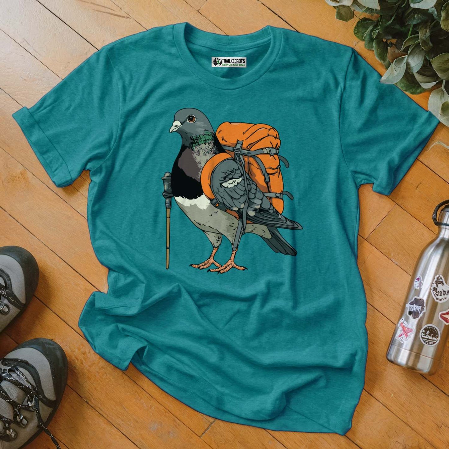 Pigeon Backpacker T-Shirt