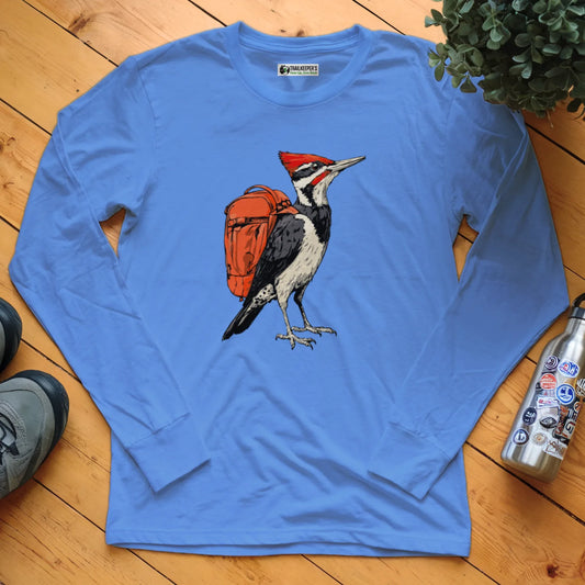 Pileated Woodpecker Backpacker Long Sleeve T-Shirt