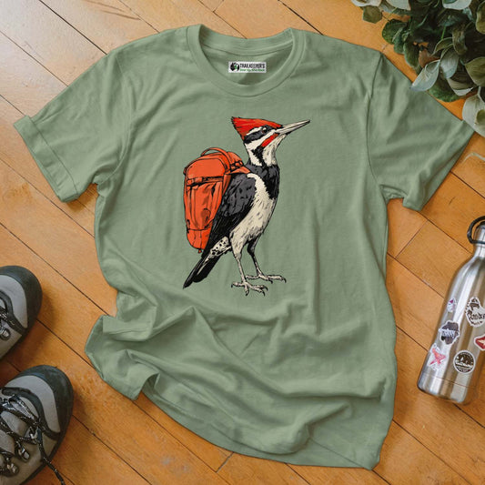 Pileated Woodpecker Backpacker T-Shirt
