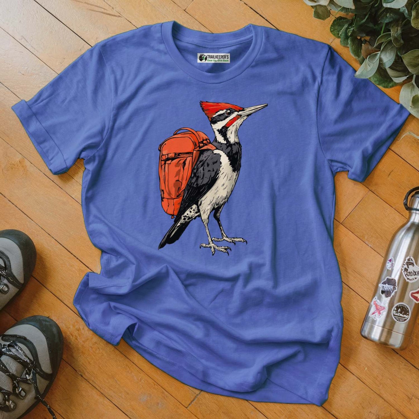 Pileated Woodpecker Backpacker T-Shirt