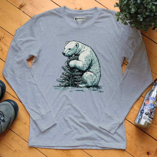 Polar Bear Tree Hugger Long Sleeve T-Shirt