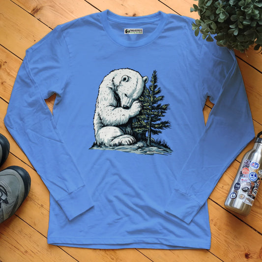 Polar Bear Tree Hugger Long Sleeve T-Shirt