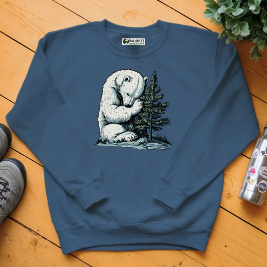 Polar Bear Tree Hugger Sweatshirt
