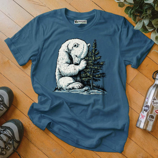 Polar Bear Tree Hugger T-Shirt