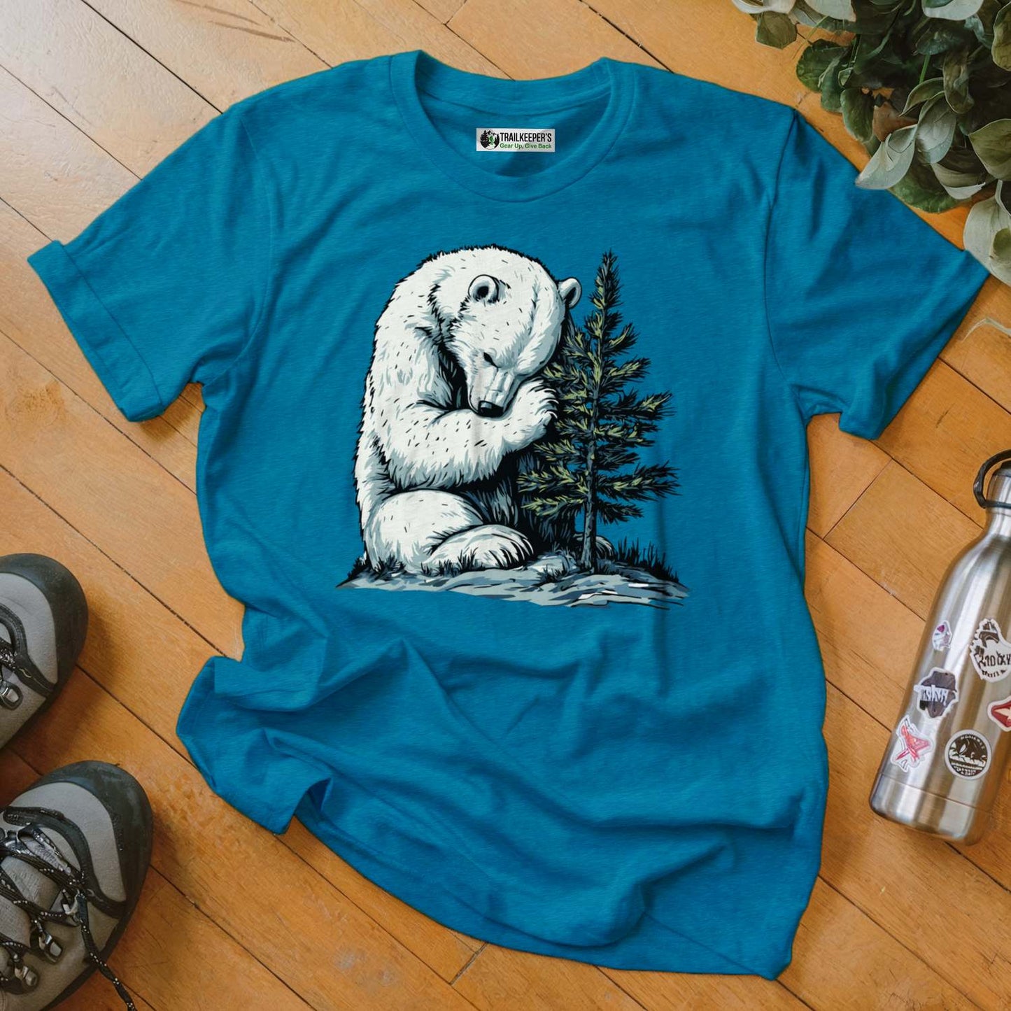 Polar Bear Tree Hugger T-Shirt
