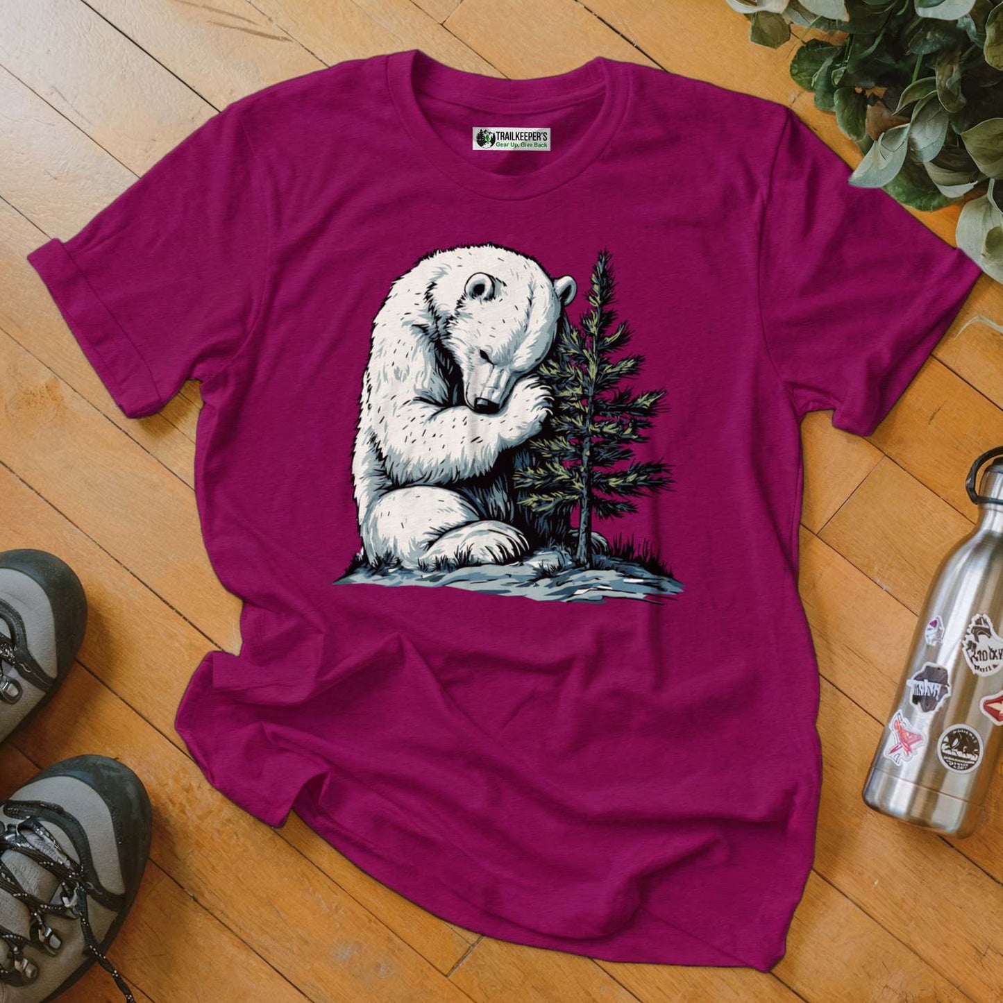 Polar Bear Tree Hugger T-Shirt