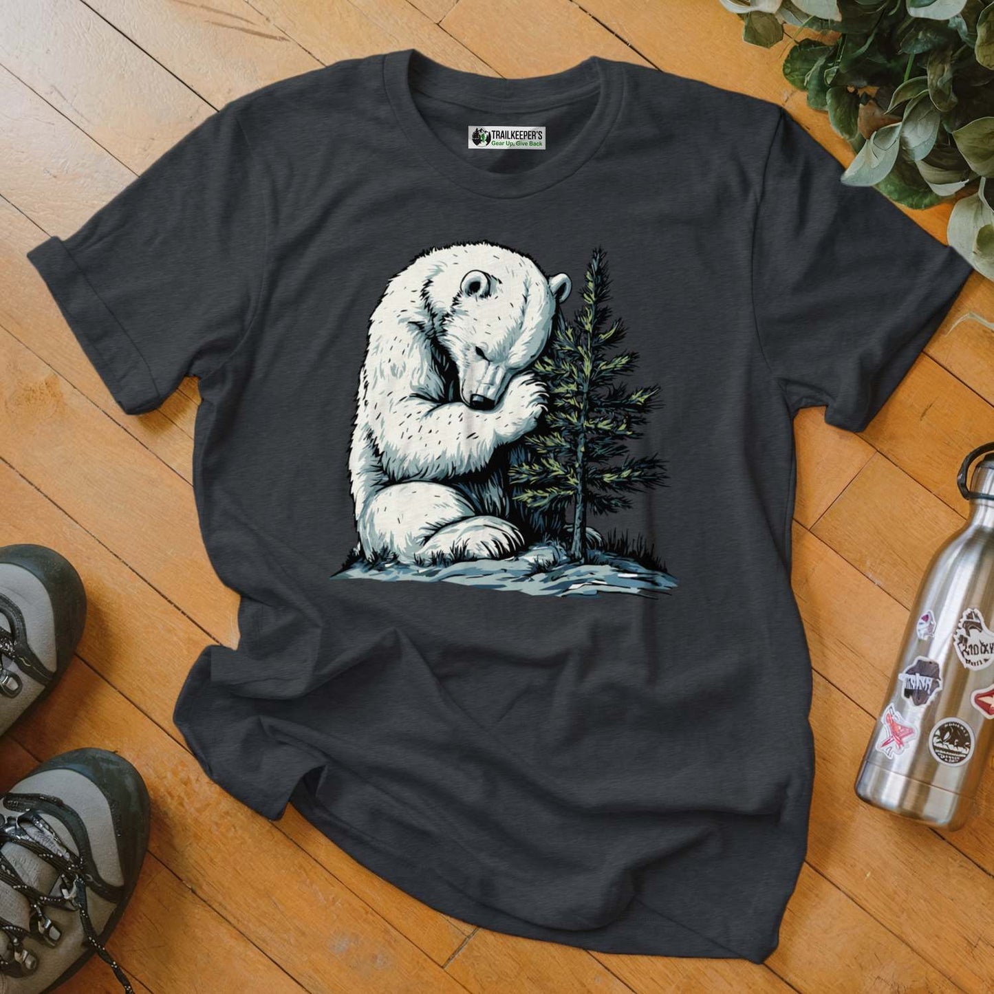 Polar Bear Tree Hugger T-Shirt