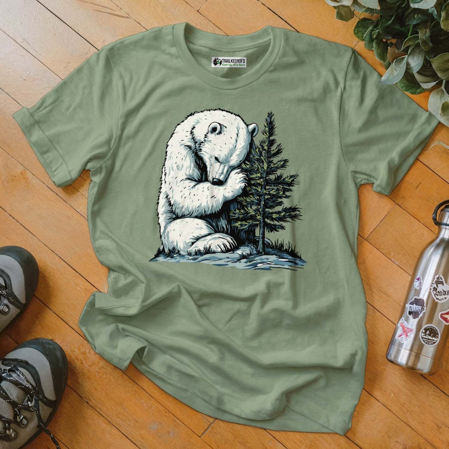 Polar Bear Tree Hugger T-Shirt