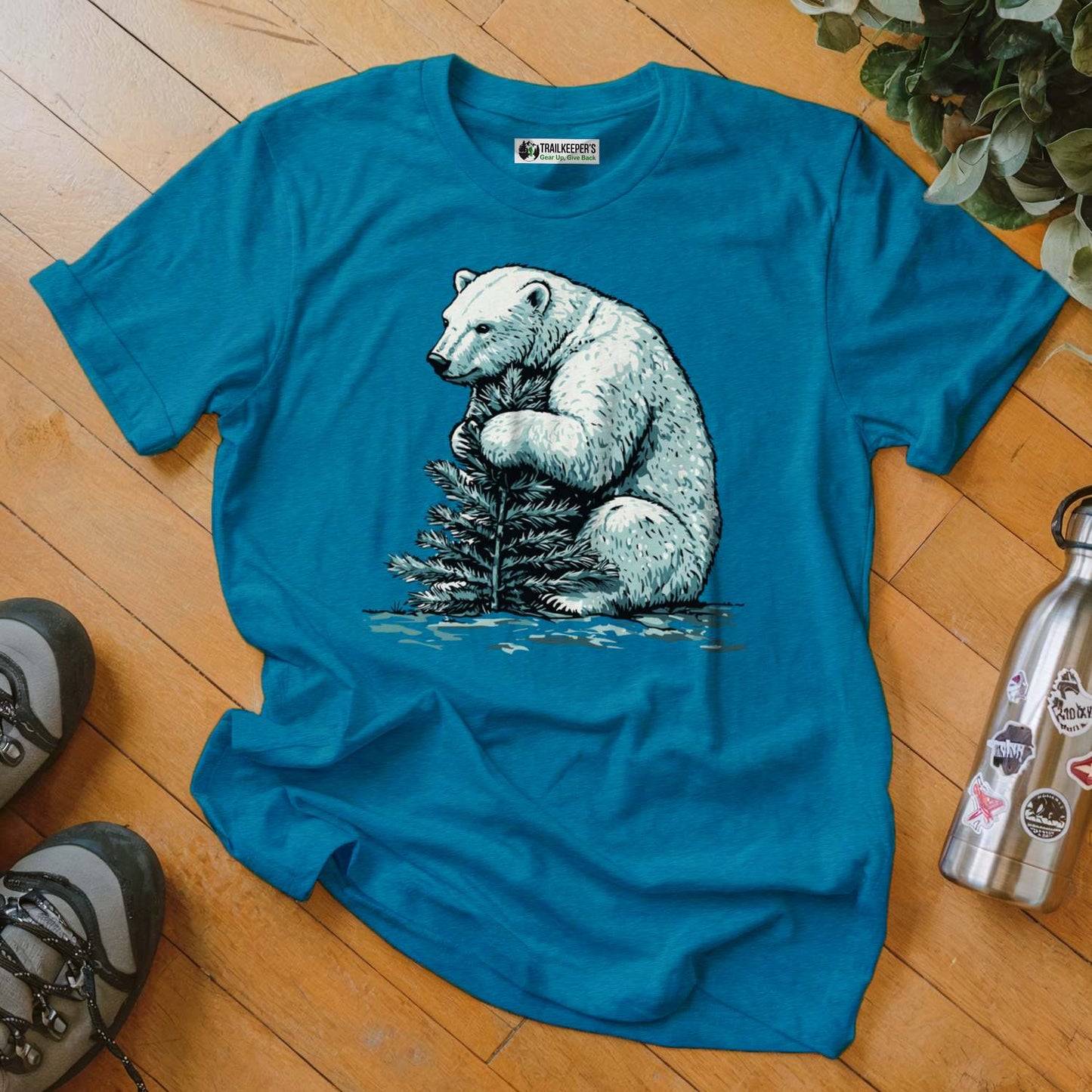 Polar Bear Tree Hugger T-Shirt