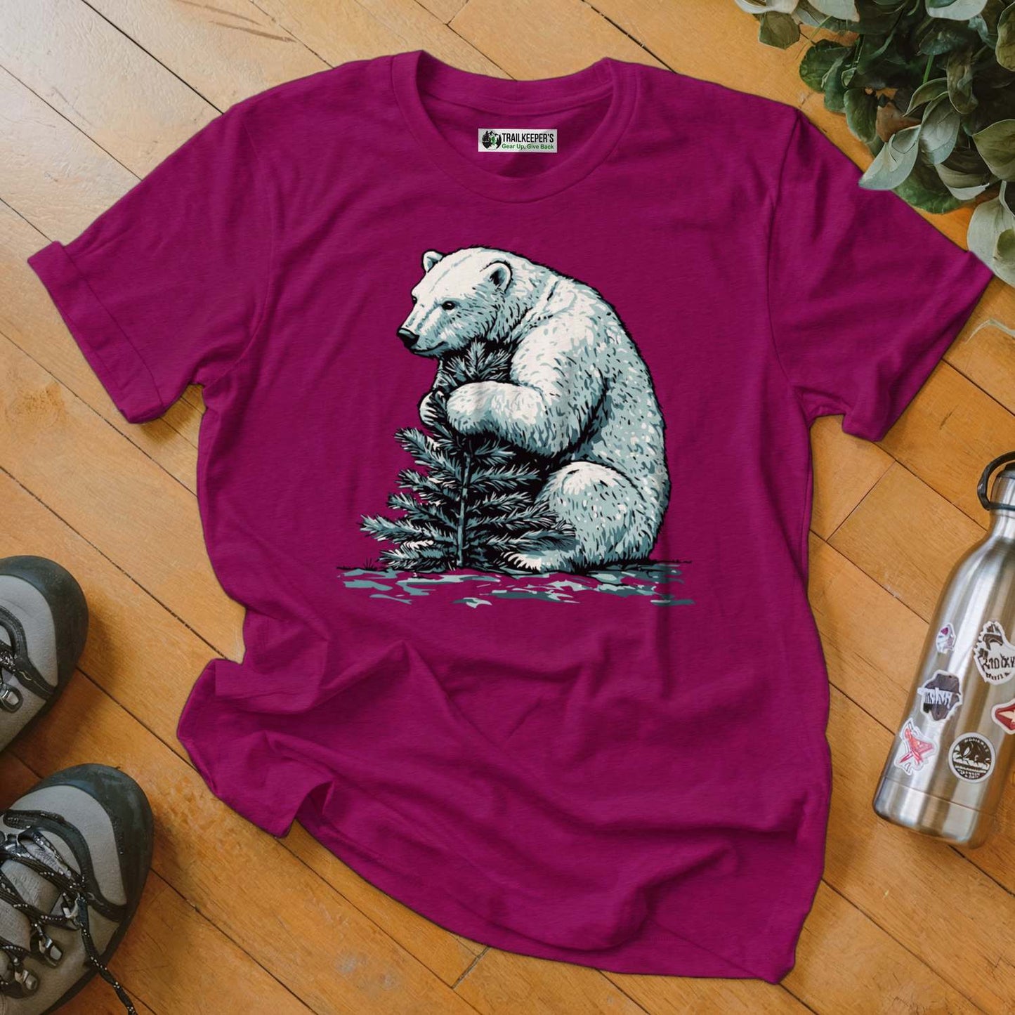 Polar Bear Tree Hugger T-Shirt